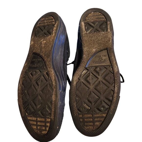 Converse Chuck Taylor All Star Mono Black High Top Sneakers M3310 Unisex Mens 7 - Picture 4 of 5